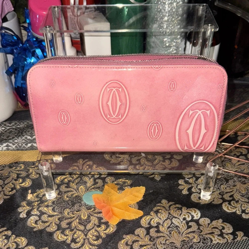 Pink Rare Cartier Designer Women's Wallet